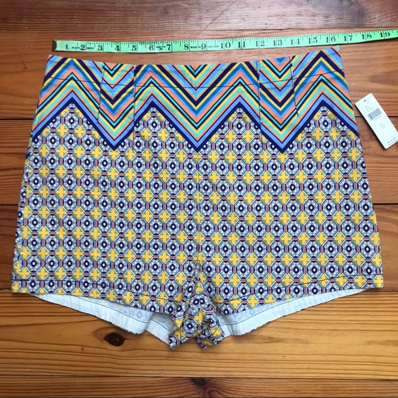 Maeve Anthropologie Multi-Colored Geometric Shorts, NWT, 14 - Picture 5 of 12